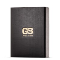 Präsentkarton mit gold geprägtem G&S Logo 3er Verpackung